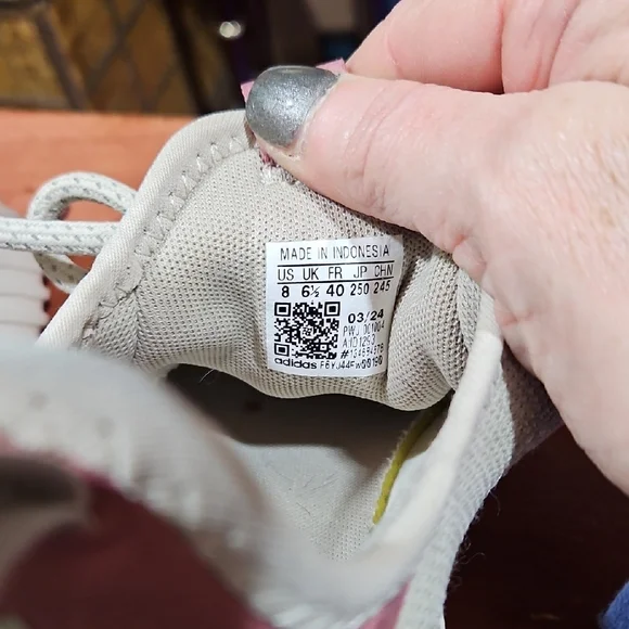 Adidas Gray and Pink Athletic Shoes - Picture 2 of 5